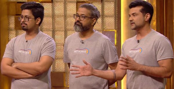 Shark Tank India Season 5 Episode 20 metadrive founders trying to impress sharks