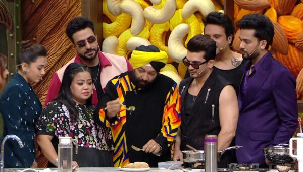 Laughter Chefs Season 3 Episode 24 on 8 Feb 2026 Chef Harpal trying Arjun and Tejasswi dish