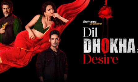 Dil Dhokha Aur Desire (2026) Web Series Akanksha Chamola in bra with both male actors