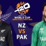 New Zealand vs Pakistan (Feb 21, 2026) Both Captains on Poster