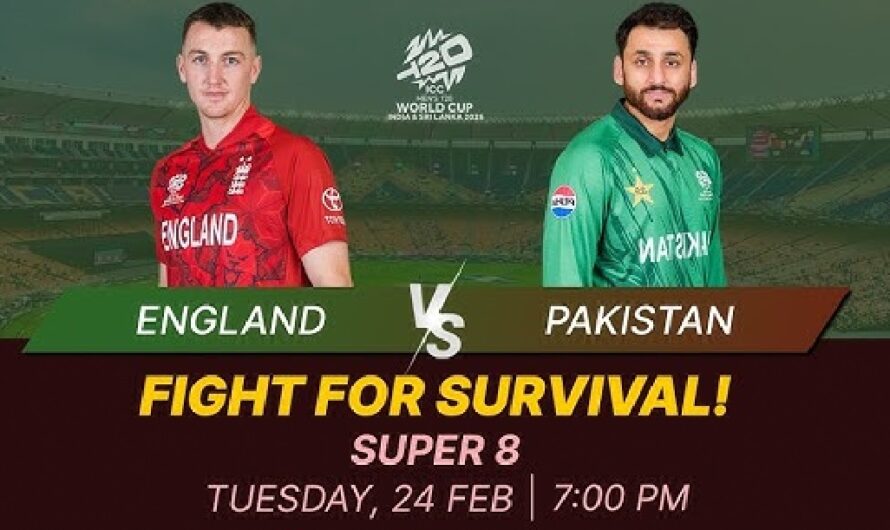 England vs Pakistan (Feb 24, 2026) Super 8 Match: Pitch Report, Rain Forecast, Probable Playing XIs, and Winner Prediction