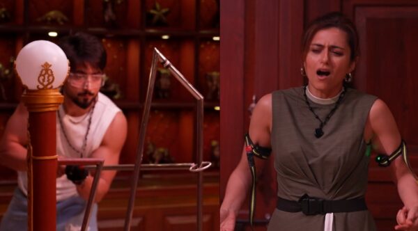 Indian Reality Show The 50 (Season 1) Episode 6 Faiisu and Riddhi playing electric maze game 