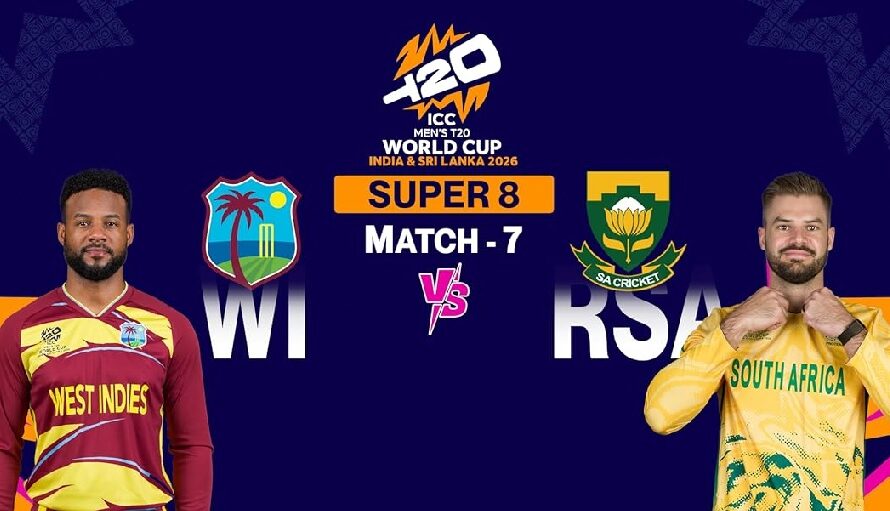 West Indies vs South Africa (Feb 26, 2026) Super 8 Match Pitch Report, Rain Forecast, Probable Playing XIs, and Winner Prediction