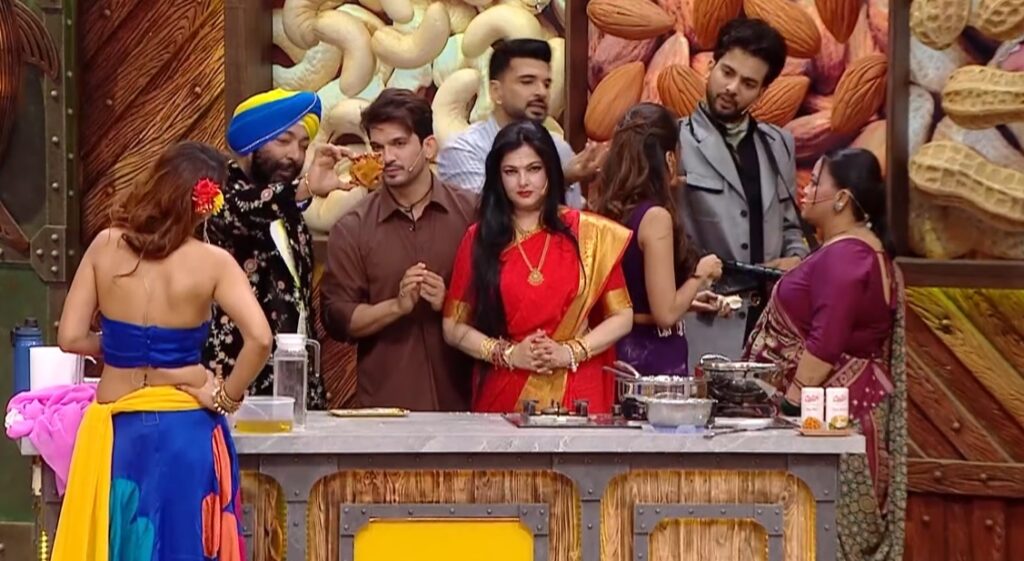 Laughter Chefs Season 3 Episode 35 Chef Harpal tasting dish cooked by Arjun and Tejasswi