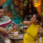 Jannat Zubair and Nia Sharma having a fight over a can of cereal on Laughter Chefs Season 3 Episode 38