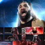 WWE 2K26 Game locker room tab in main menu