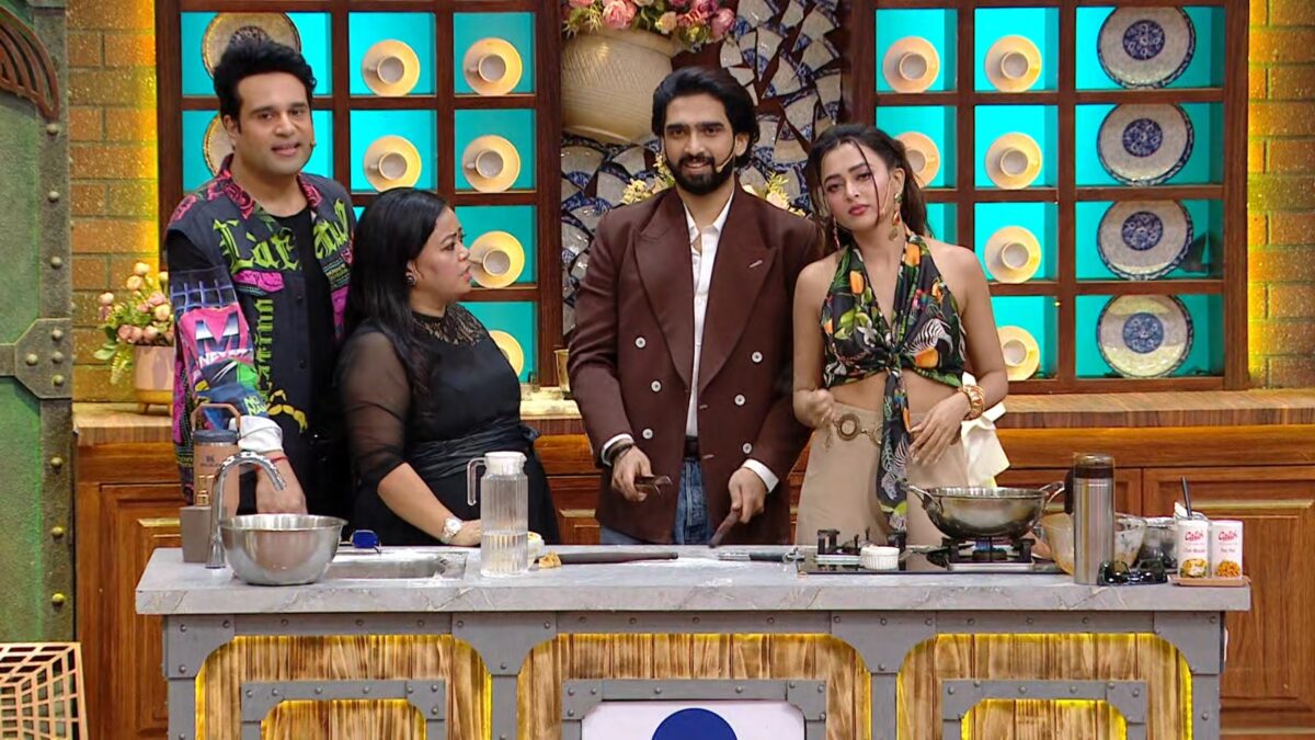 Amaal Mallik having fun with Bharti, Krushna, and Tejasswi on Laughter Chefs 3 on May 23, 2026