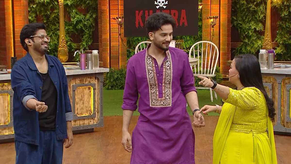 Laughter Chefs Season 3 June 14, 2026 Dr. M doing tricks with Elvish Yadav.