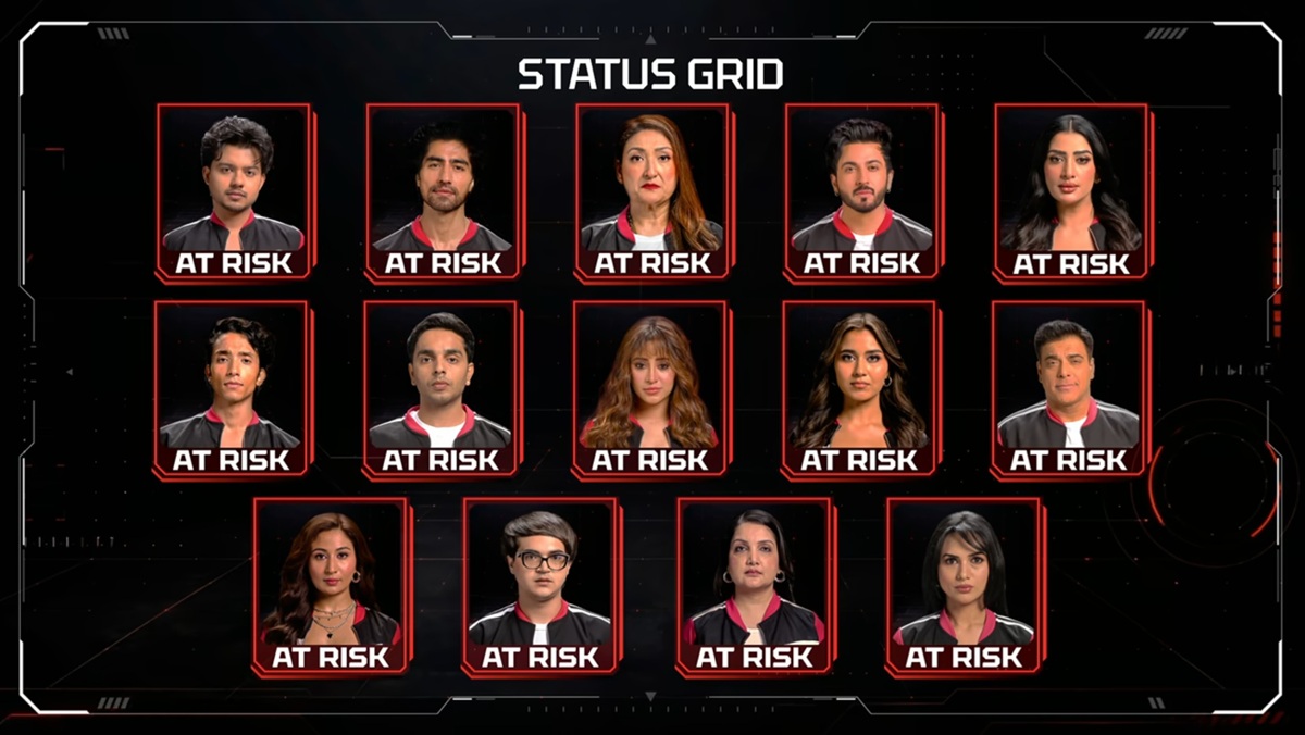 All participants at risk on Lock Upp Season 2 status grid.